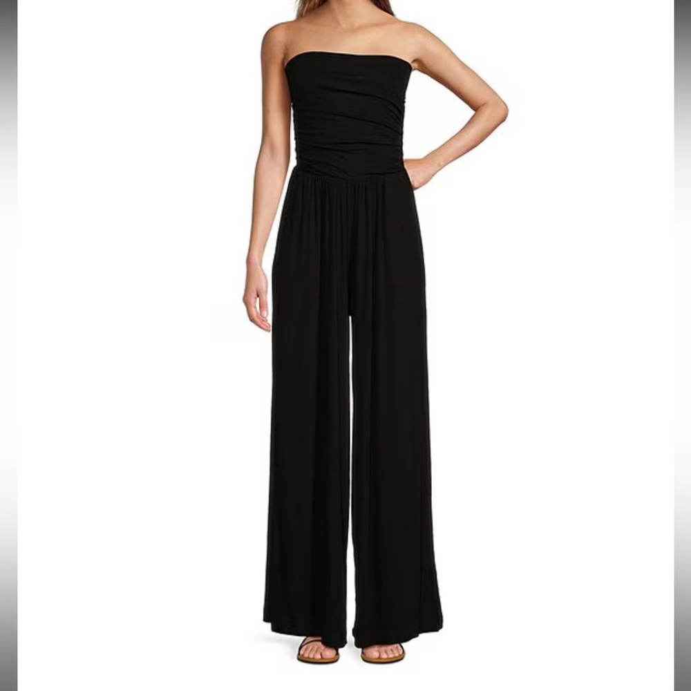 White House black market strapless jumpsuit